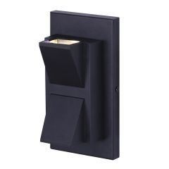 Applique murale extérieure Palzio, DEL intégrée 9,5 W, noir