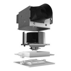 Ventilateur de salle de bain, 60 pi³/min, 0,9 sone, DEL