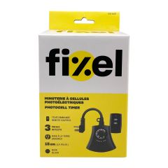 Minuterie extérieure à télécommande, 3 prises, noir