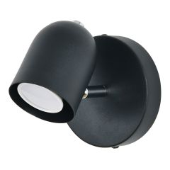Wall Light – 1 Head – Black - 13cm x 15xm x 13cm