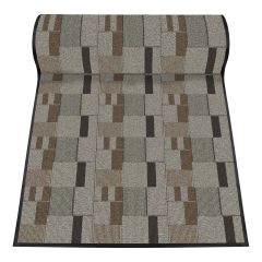 Tapis de couloir, Bricks, vinyle, coquille grise, 36" x 600"
