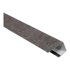 Moulure en J pour parement, 1" x 10', charbon