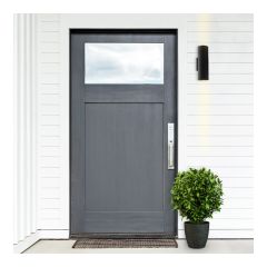 Applique murale extérieure, DEL, Nalkara, noir, 11.96" x 4.25" x 5.11"