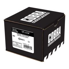 Ancrage, Parawedge, finition zinc, 1/4" x 3 1/4", 100/pqt