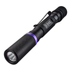 Lampe de poche, clip, noir, UV