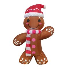 Christmas Inflatable Decoration - Gingerbread - LED - 4’