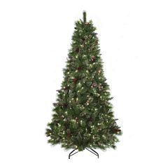 Pre-Lit Christmas Pine Tree - LED - 7.5’