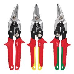 Aviation Snip Set – Black-Red - 3 pcs