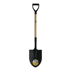 Round Point Steel Shovel - 41.5" Handle - PVC Grip
