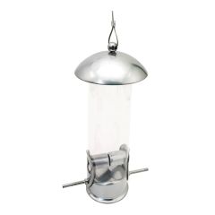 Bird Feeder - Steel and Polycarbonate - 2.6" x 8.7"