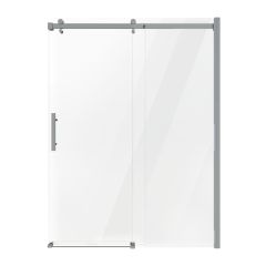 Porte de douche coulissante Inspiration, 60", verre clair, cadre chrome