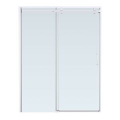 Porte de douche coulissante Sedna, 60" x 78", fini chrome