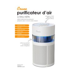 Purificateur d’air HEPA avec lumière UV-C – Jusqu’à 250 pi²