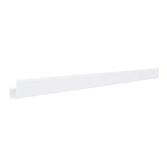 Moulure en J, 1/2" x 12', blanc