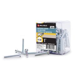 Machine Screws - Type B - 6-32 x 1" - 100/Pkg