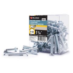 Machine Screws - Type B - 8-32 x 1-1/4" - 100/Pkg