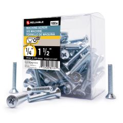 Machine Screws - Type B - 1/4" x 1-1/2" - 100/Pkg