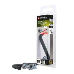 Écrous d’insertion de type D, M6 x 10 mm, 4/pqt