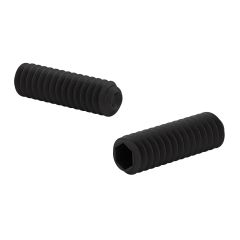 Vis de pression, 8-32 x 1/4", noir, 5/pqt