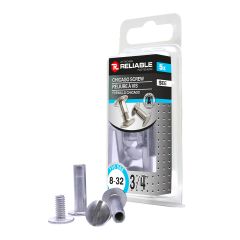 Vis Chicago en aluminium, #8-32 x 3/4", 5/pqt