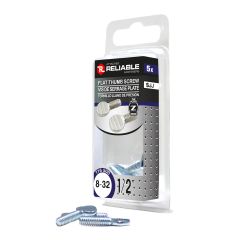 Flat-Head Thumb Screws - #8-32 x 1/2" - 5/Pkg