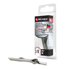 Cotter Pins - 3/16" x 2" - Zinc-Plated - 3/Pkg