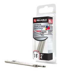 Stainless Steel Cotter Pins - 1/8" x 2" - 5/Pkg