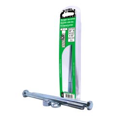 Boulons avec écrous et rondelles, 3/8" x 5 1/2", grade 2, 2/pqt