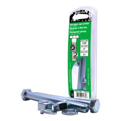 Boulons avec écrous et rondelles, 7/16" x 4", grade 2, 2/pqt