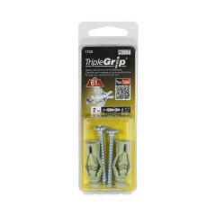 Ancrages TripleGrip #12 Vert (+ Vis) (2)