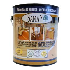 Vernis à base d'eau, lustré, 3,78 l
