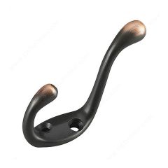 Heavy Duty Coat Hook - Oiled bronze - 3 1/2"