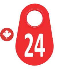 Étiquette d'identification pour le cou #24