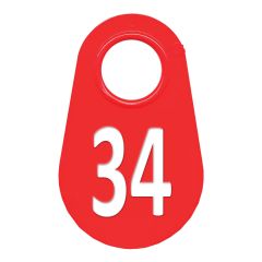 Étiquette d'identification pour le cou #34