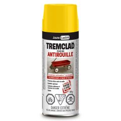 Peinture antirouille à base d’huile en aérosol, lustré, jaune, 340 g