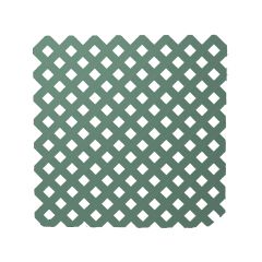 Treillis d'intimité en PVC, Vert foncé, 4' x 8'