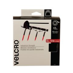 Heavy-Duty Velcro® Brand Tape - Black - 2" x 10'