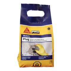 Mortier bouche-fuite instantané SikaSet Plug, gris, 1 kg