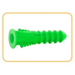 Ancrages de plastique, vert, 5/16", 100/pqt