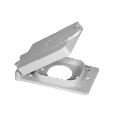 Couvercle simple, 30 A, 1 " x 5 1/2" x 2 7/8", gris