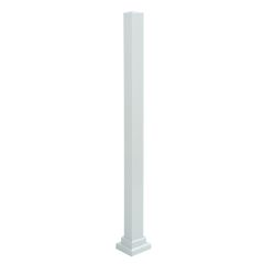 Poteau de montage de rampe, blanc, 2" x 43 1/2" x 2"