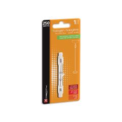 Ampoule halogène T3, double-contact, type J, clair