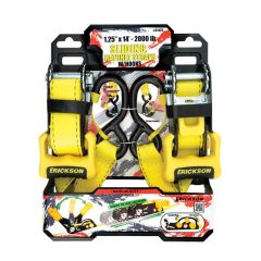 Sangles d'attache à cliquet coulissant - 1.25" x 14' - Pack de 2