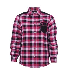 Padded Plaid Shirt - Raspberry - Extra Large