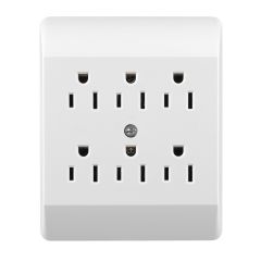 Bloc mural de six prises