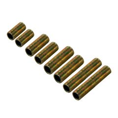 Tiges filetées, 1/8" x 3/4 @ 2", couleurs assorties, 8/pqt