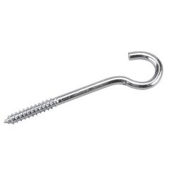 Screw Hook with Lag Thread - Zinc - 5/16" x 6"