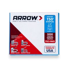 Agrafes T50, 1/4", 5000/pqt