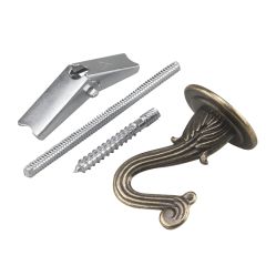 Swag Hook Set - Antique brass - 2/Pkg