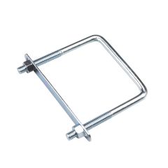 Boulon en "U" carré, zinc, 5" x 3 5/8" x 3/8"
